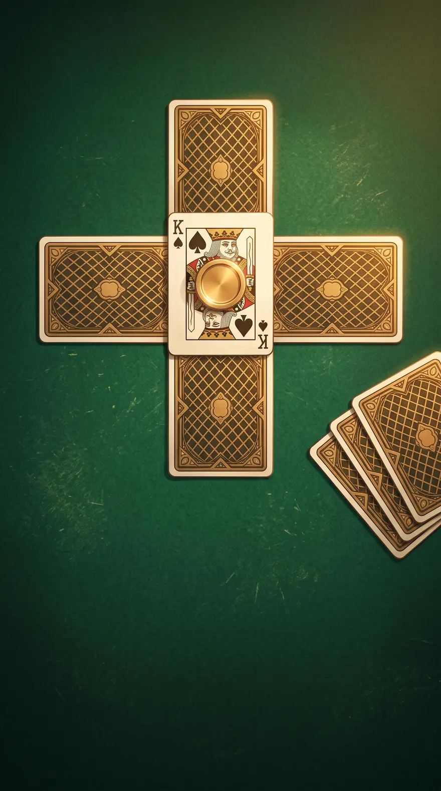 Eight cards on the table: two Kings, two Aces, two Queens, two Jacks